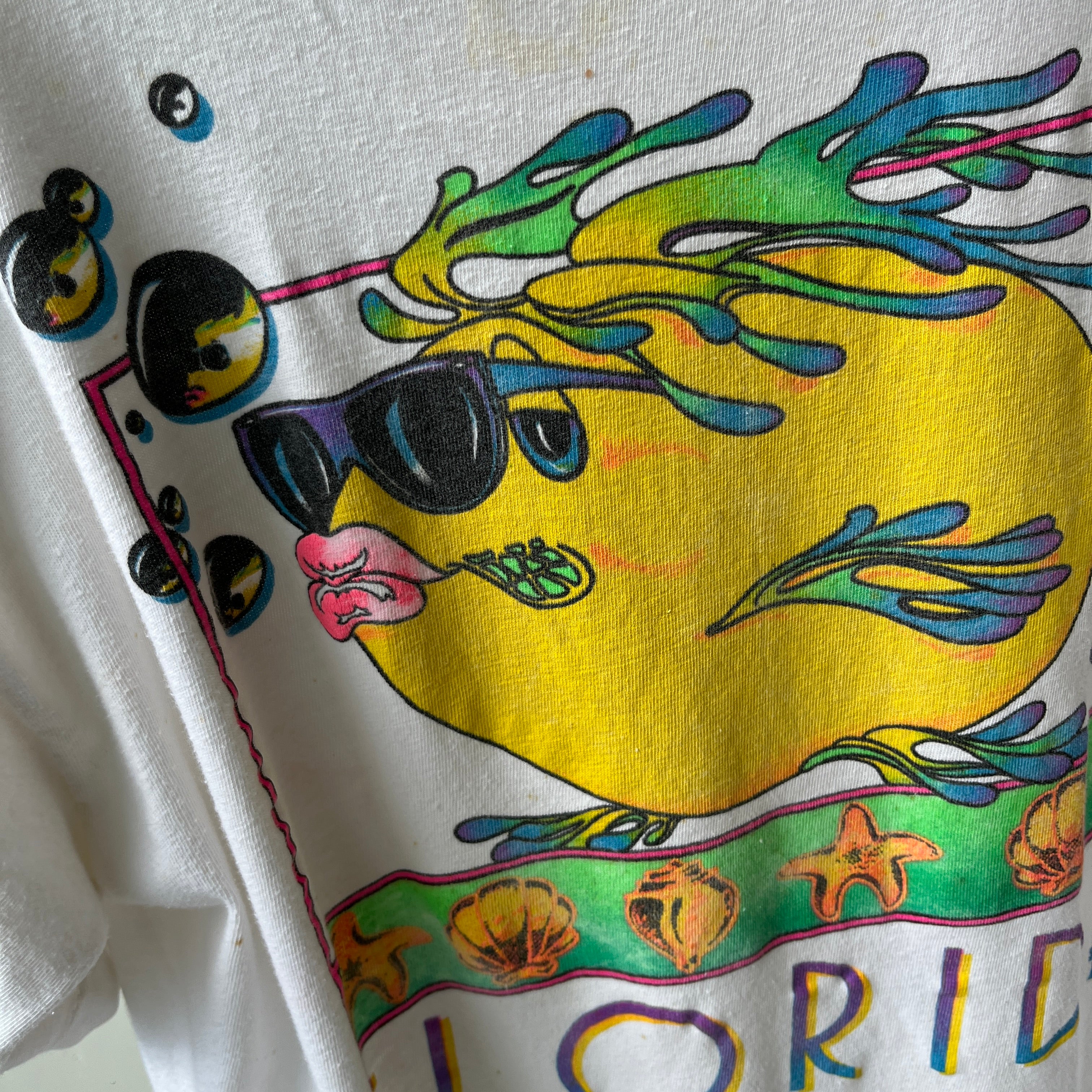 1990 Fun Florida Fish Tourist T-Shirt