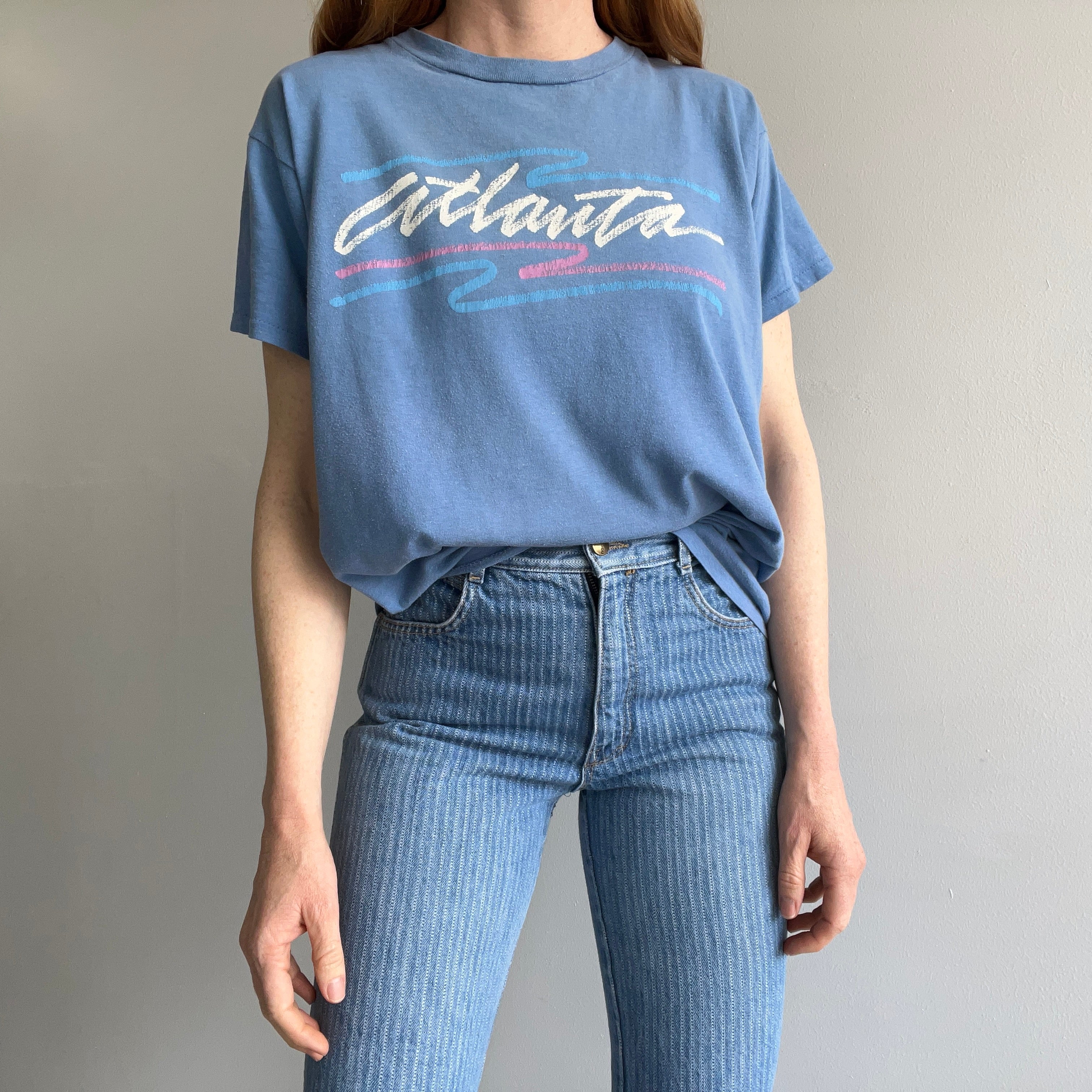 1980s SOft and Slouchy Atlanta Tourist T-Shirt