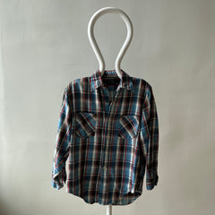 1970s JC Penny Lightweight Thrashed Cotton Flannel/Shirt