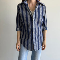 1970s Bandana Lightweight Cotton Button Up Shirt - THIS!!!!