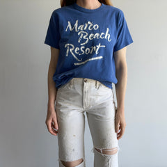 1980s Marco Beach Resort Rolled Neck Cotton T-Shirt