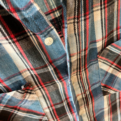 1970s JC Penny Lightweight Thrashed Cotton Flannel/Shirt