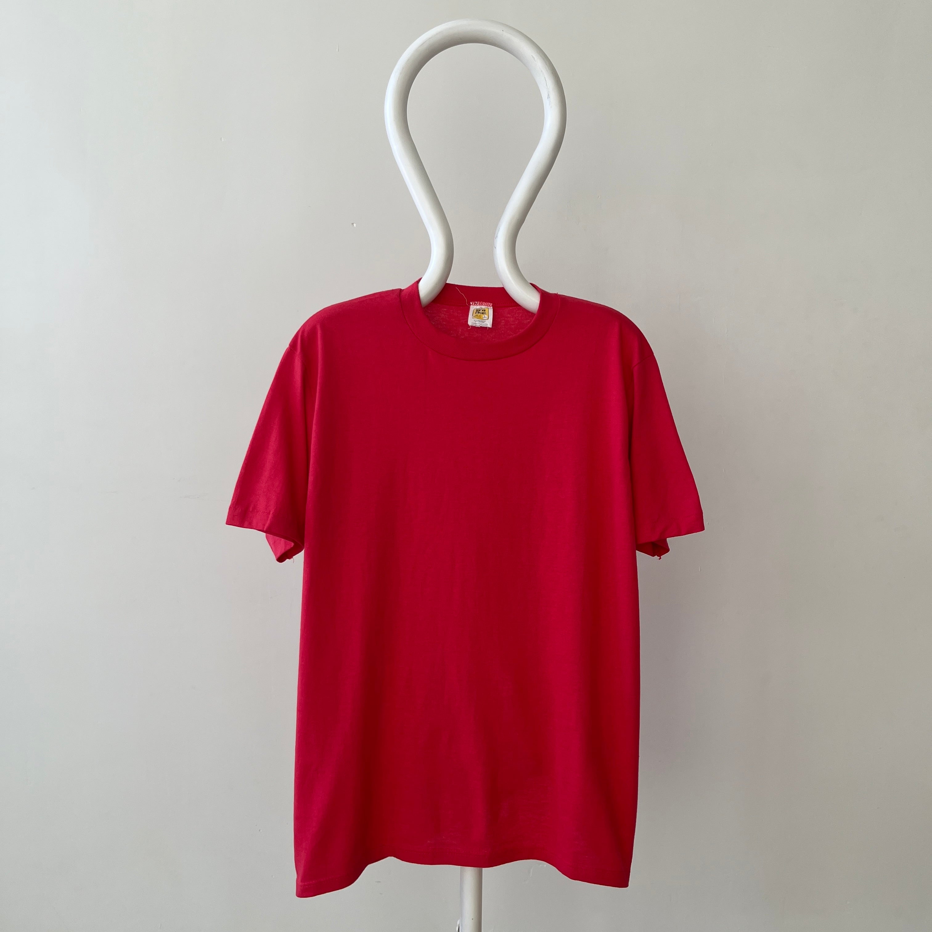 1980s Blank Red T Shirt