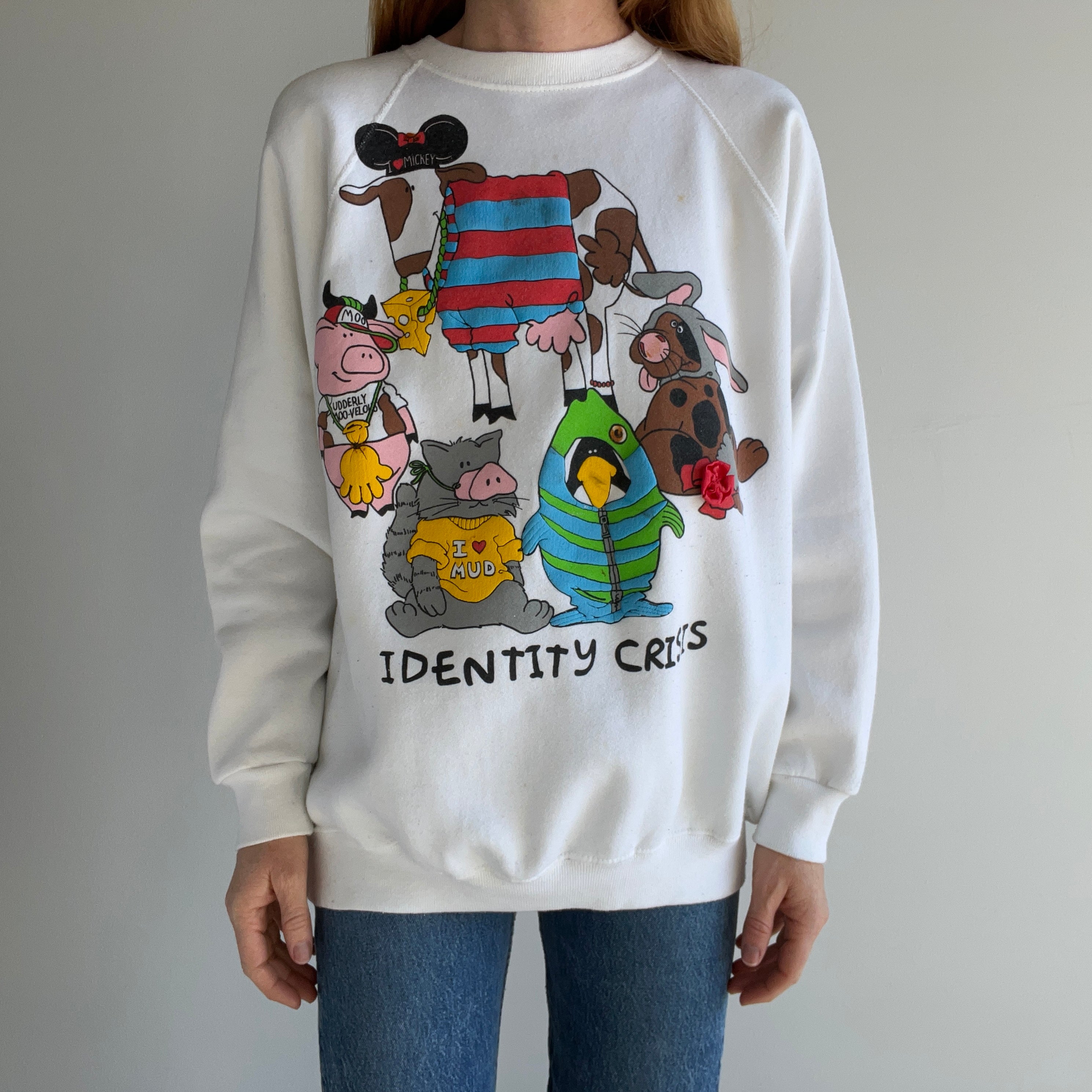 1980s OMFG IDENTITY CRISIS SWEATSHIRT