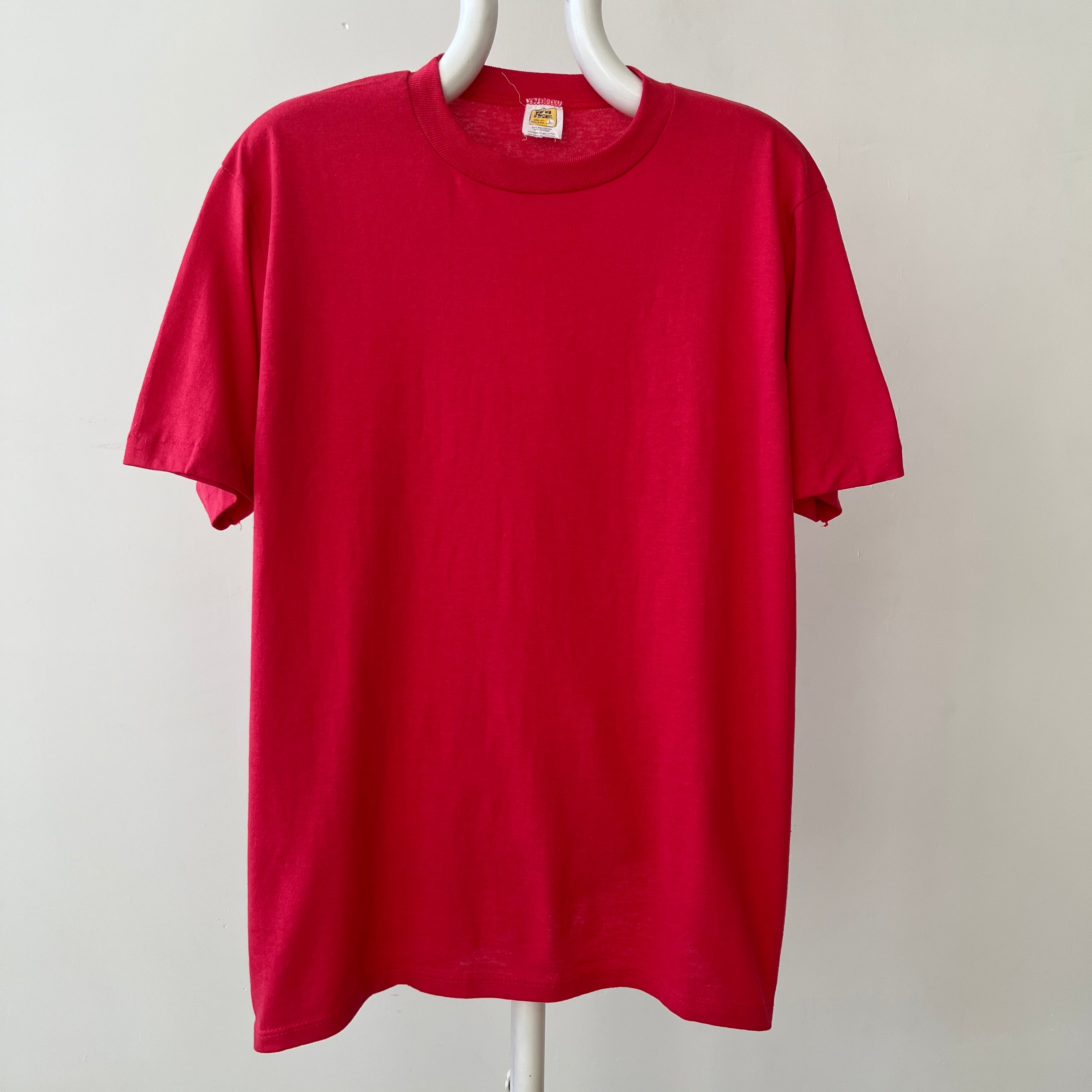 1980s Blank Red T Shirt
