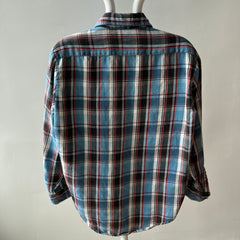 1970s JC Penny Lightweight Thrashed Cotton Flannel/Shirt