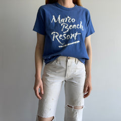 1980s Marco Beach Resort Rolled Neck Cotton T-Shirt