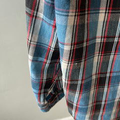 1970s JC Penny Lightweight Thrashed Cotton Flannel/Shirt