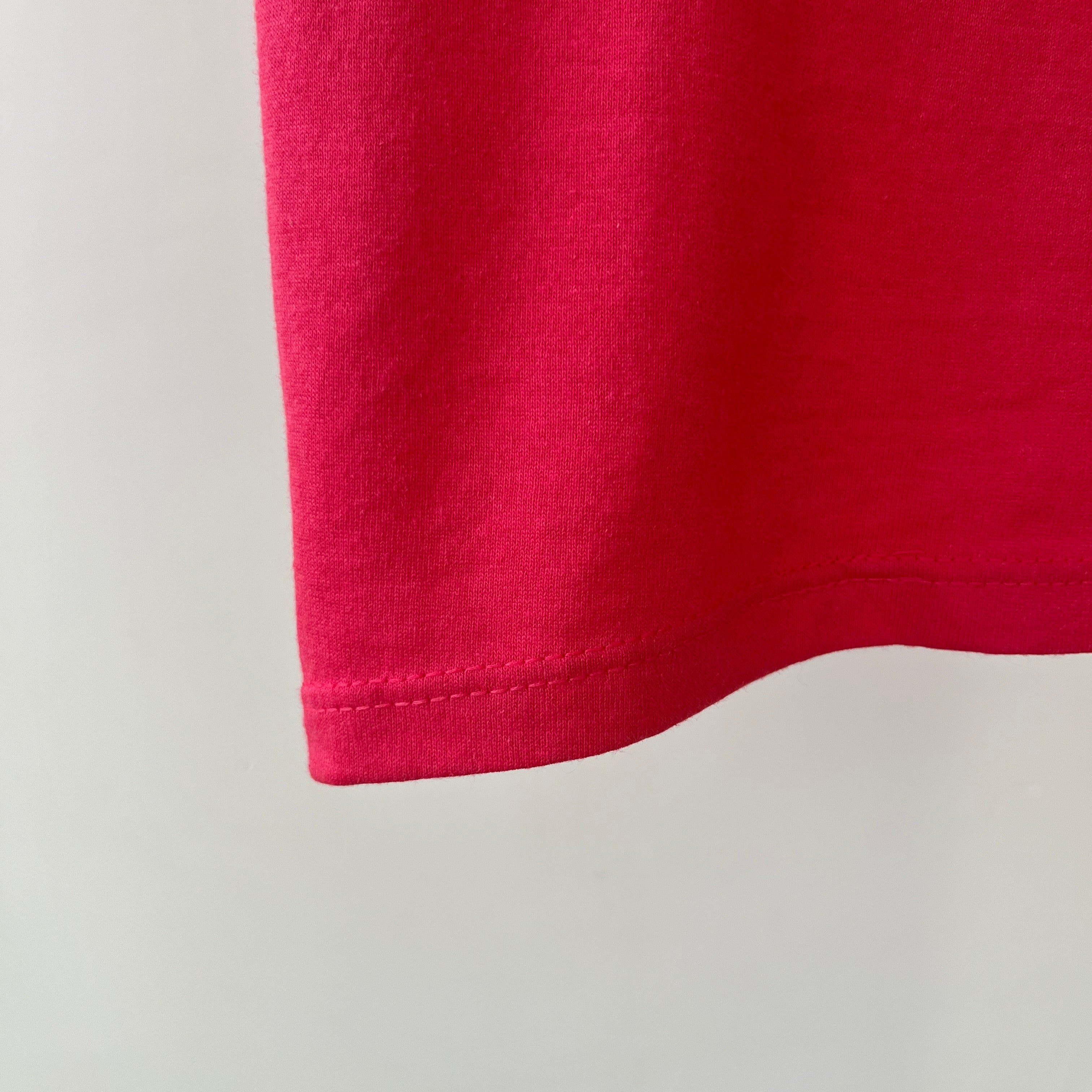 1980s Blank Red T Shirt