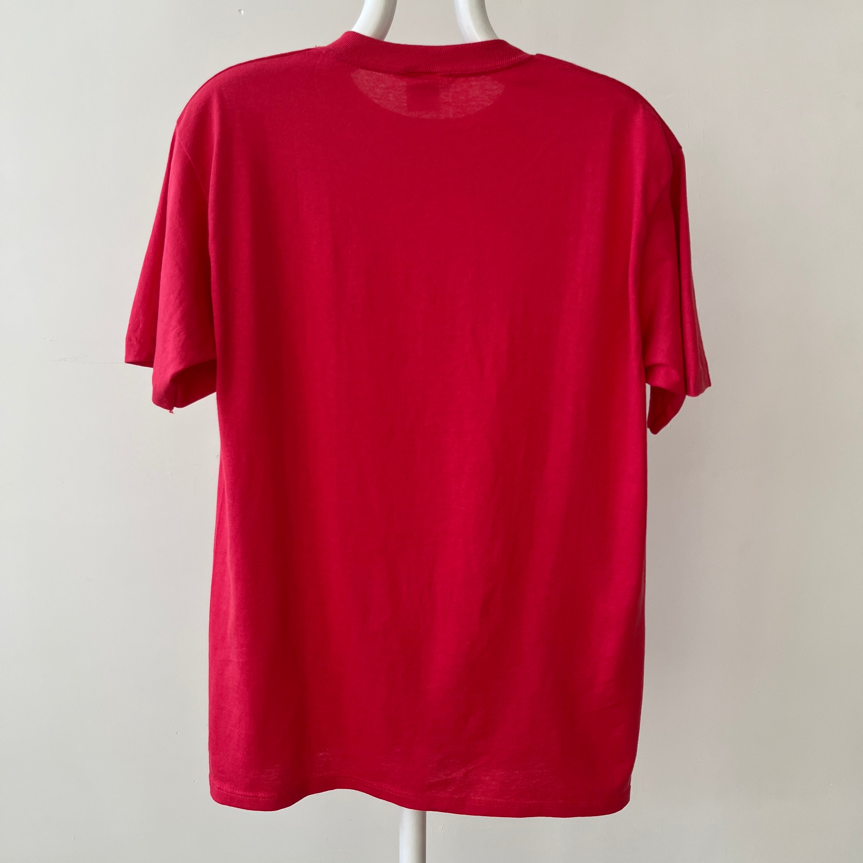 1980s Blank Red T Shirt
