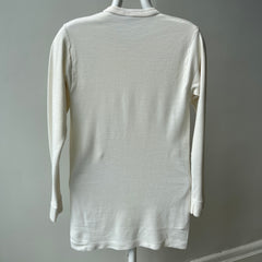 1970/80s Made in Italy Long Sleeve Super Soft and Fitted Off White