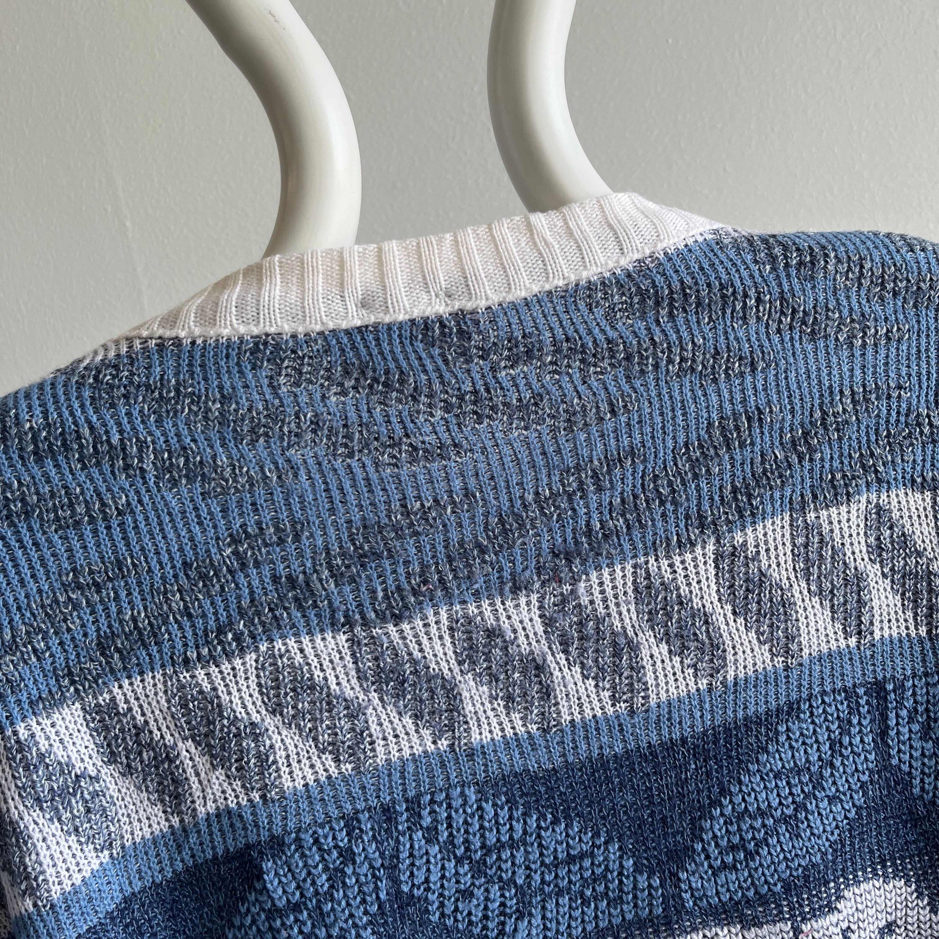 1980s Elephant Lightweight Acrylic Sweater