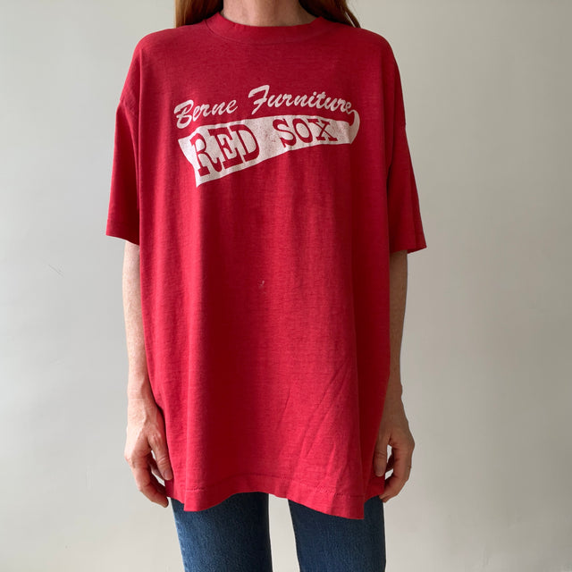 1980s Berne Furniture "Red Sox" Adult Baseball Team T Shirt - (17 on the back)