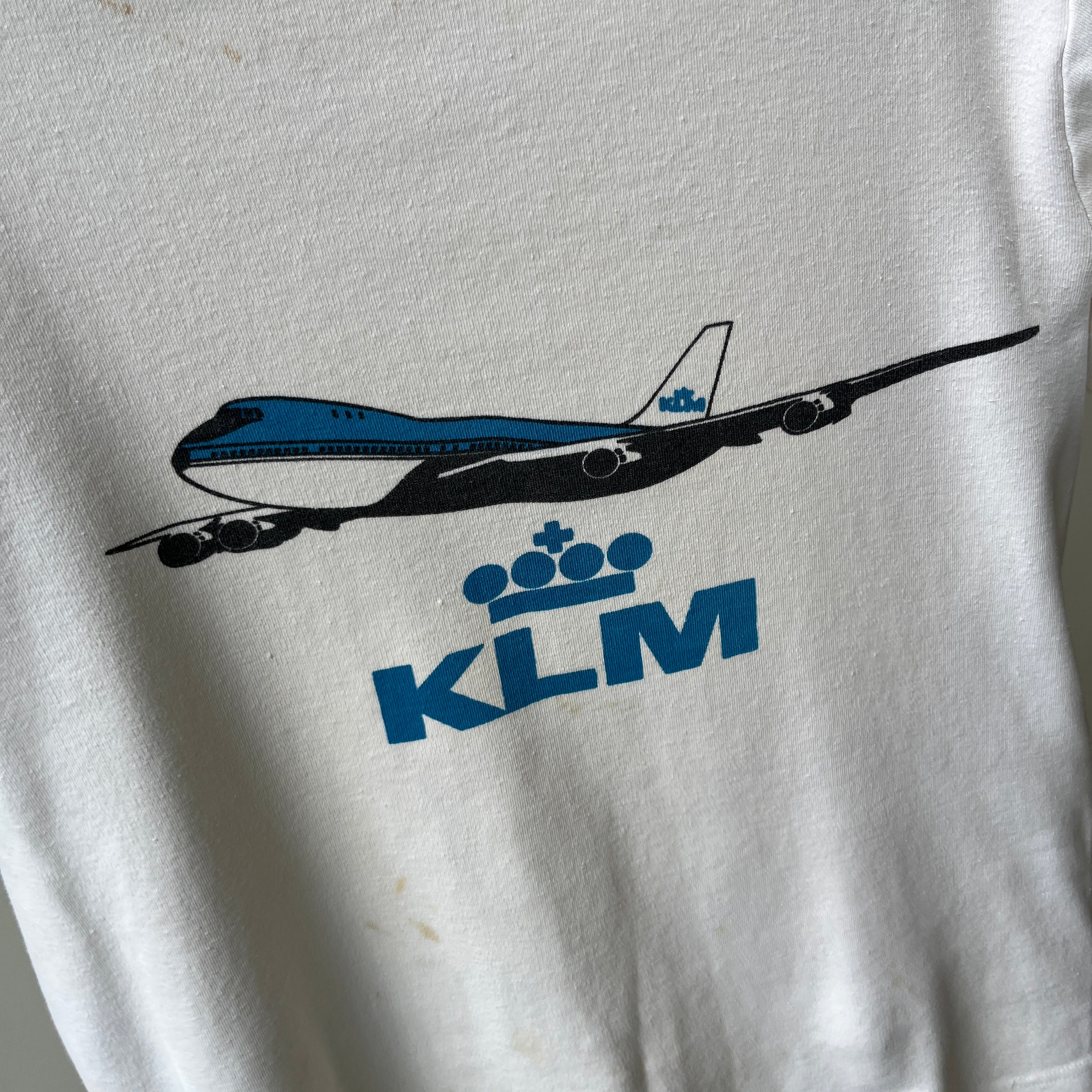 1970s KLM Airlines Ring T-Shirt