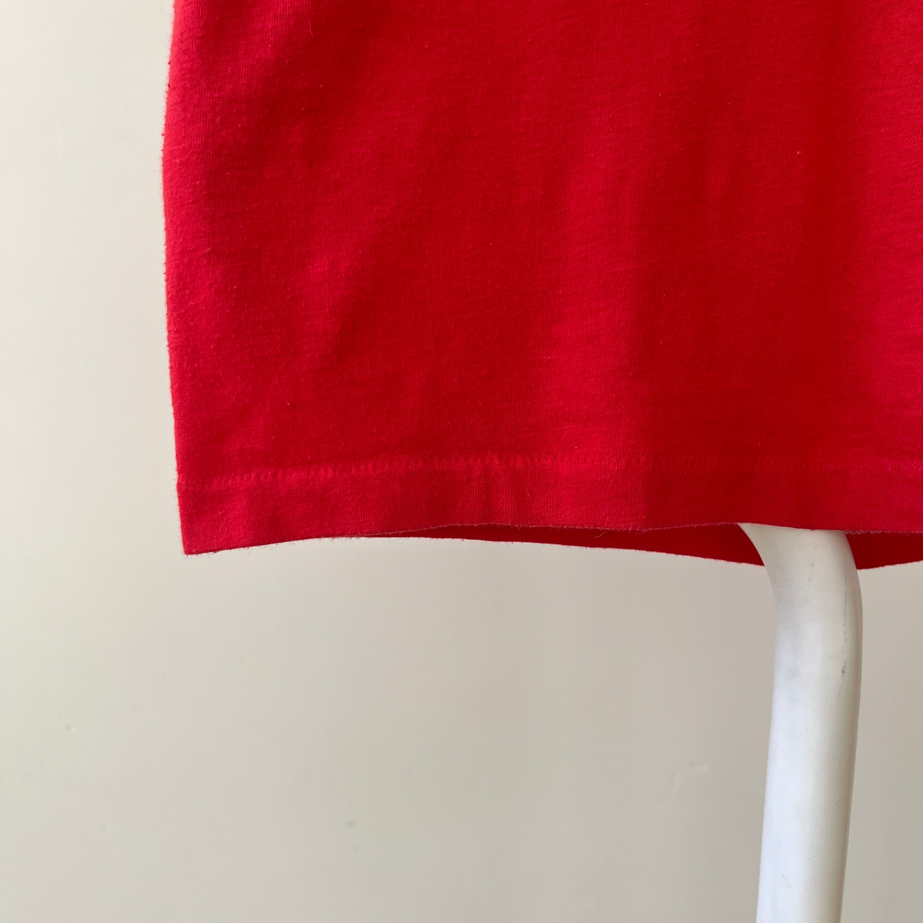 1980s Red Florida Muscle T Shirt