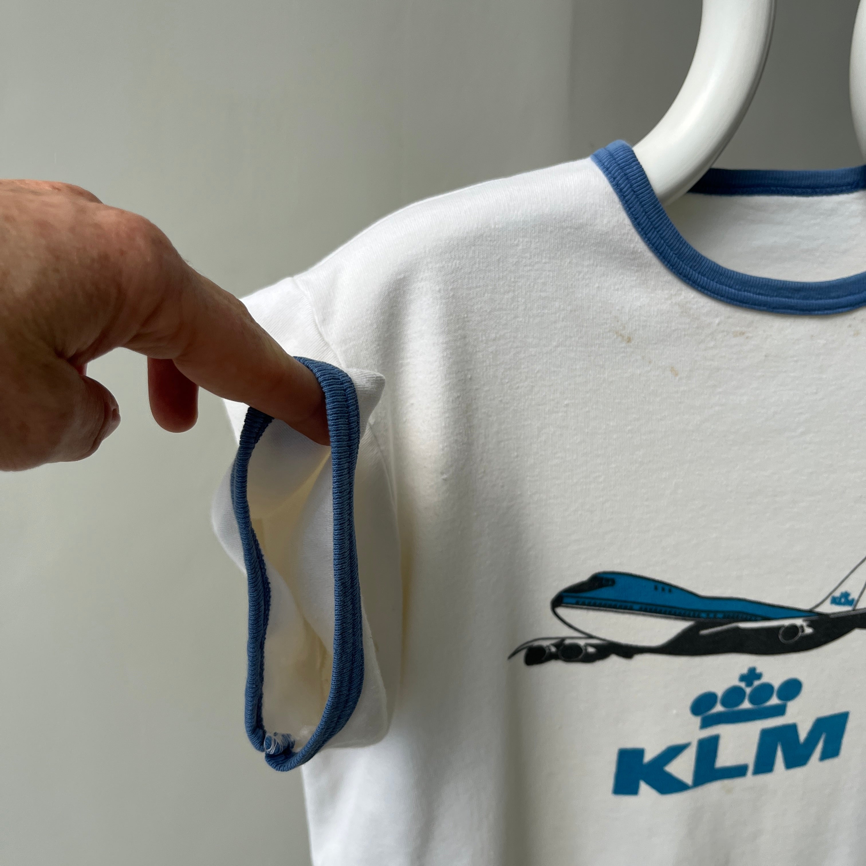 1970s KLM Airlines Ring T-Shirt