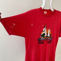 1980s Red St. Maarten N.A T Shirt