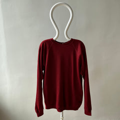 1970s Rusty Burgundy Raglan - Soft Soft Soft