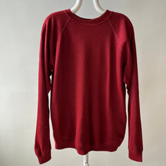 1970s Rusty Burgundy Raglan - Soft Soft Soft