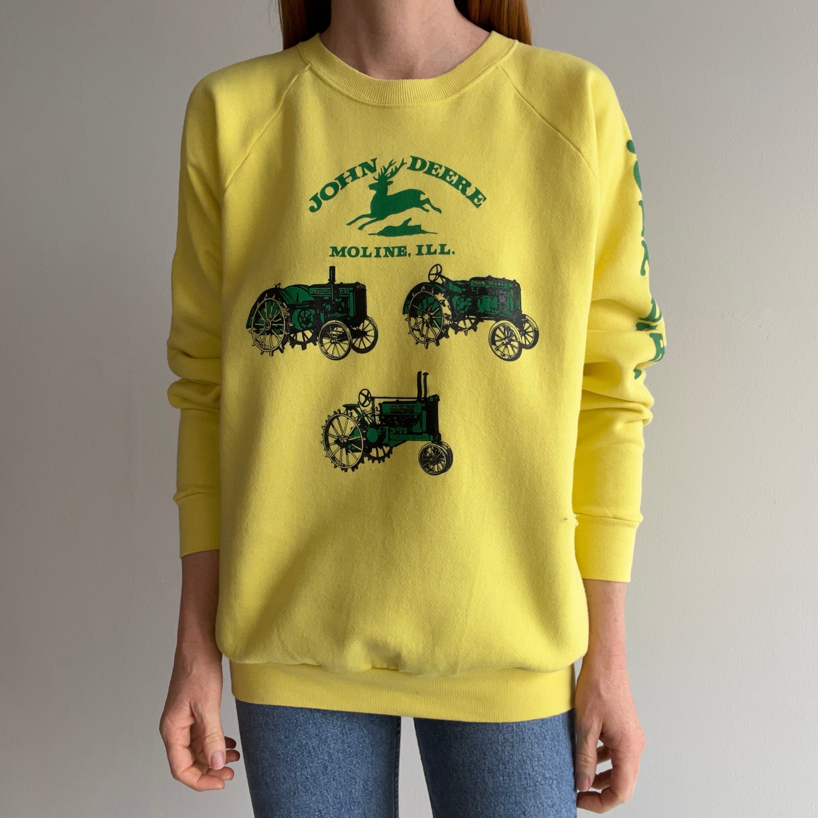 1980s John Deere - Moline, Illinois Sweatshirt - Oh My