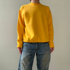 1980s Blank Yellow Sweatshirt