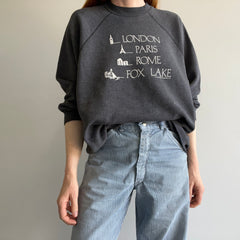 1989 London, Paris, Rome, Fox Lake Tourist Sweatshirt