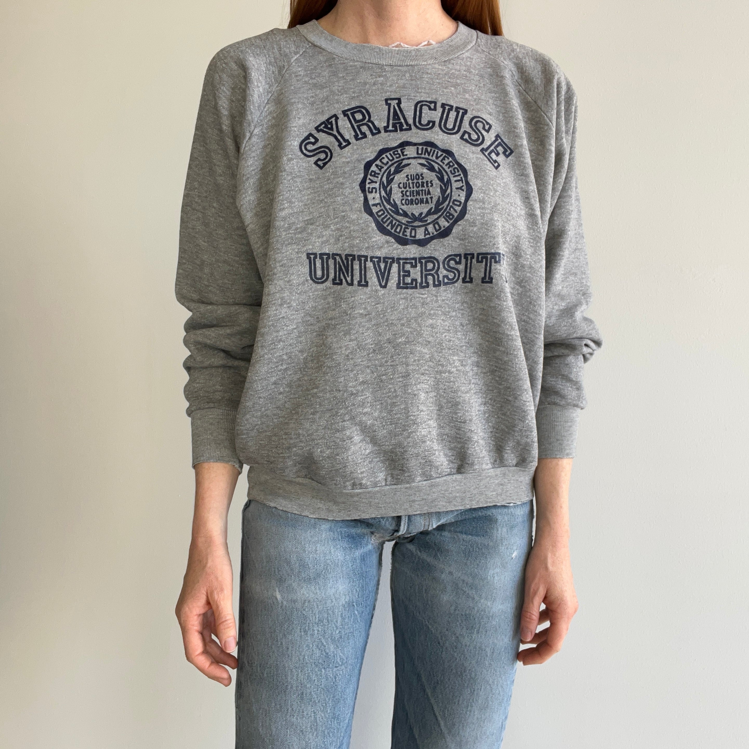 1970s Split Neck (Swoon) Syracuse University Sweatshirt