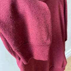 1970/80s Soft and Buttery Maroon Raglan Sweatshirt