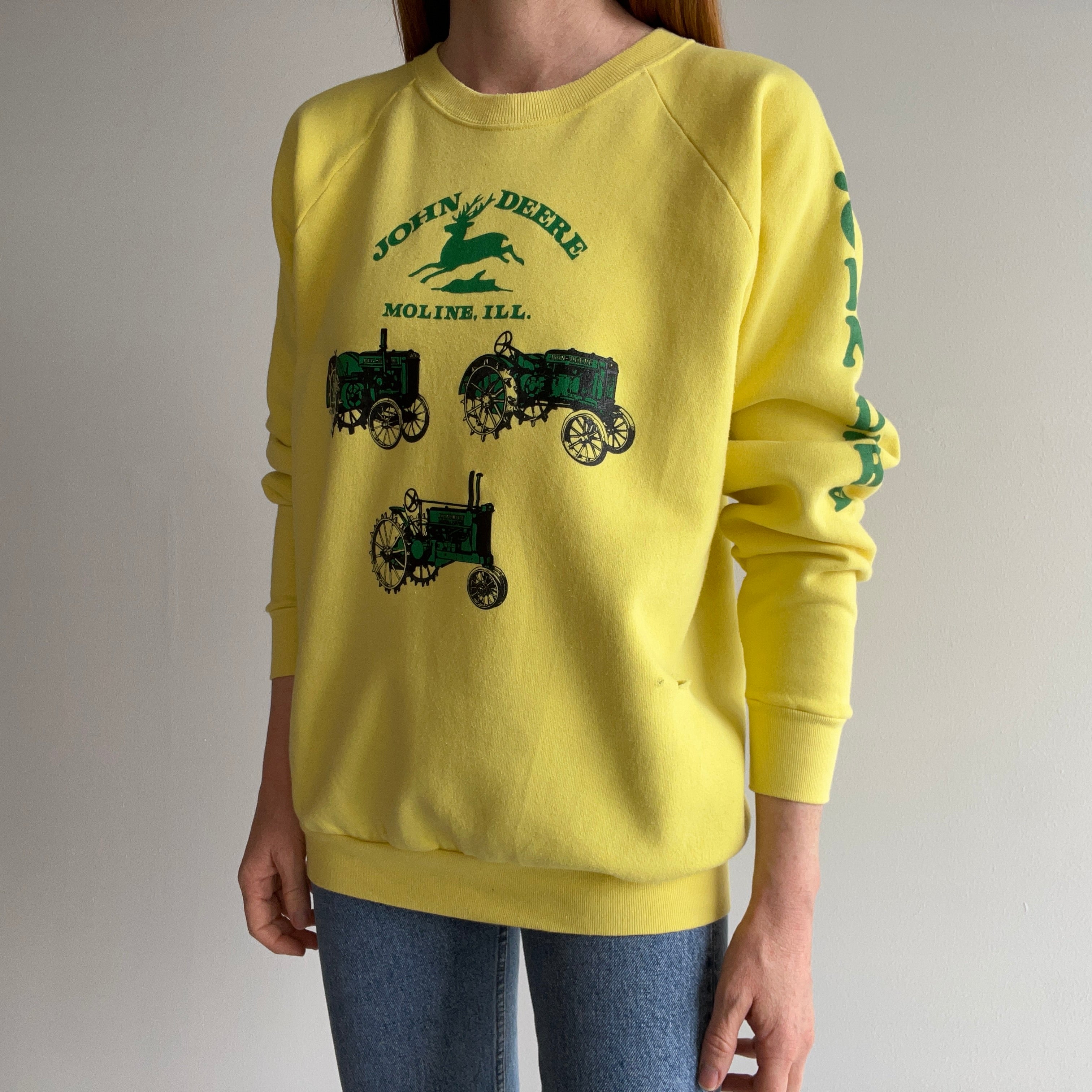 1980s John Deere - Moline, Illinois Sweatshirt - Oh My