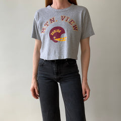 1980s USA Champion Cropped Mountain View Bruins Football T-Shirt