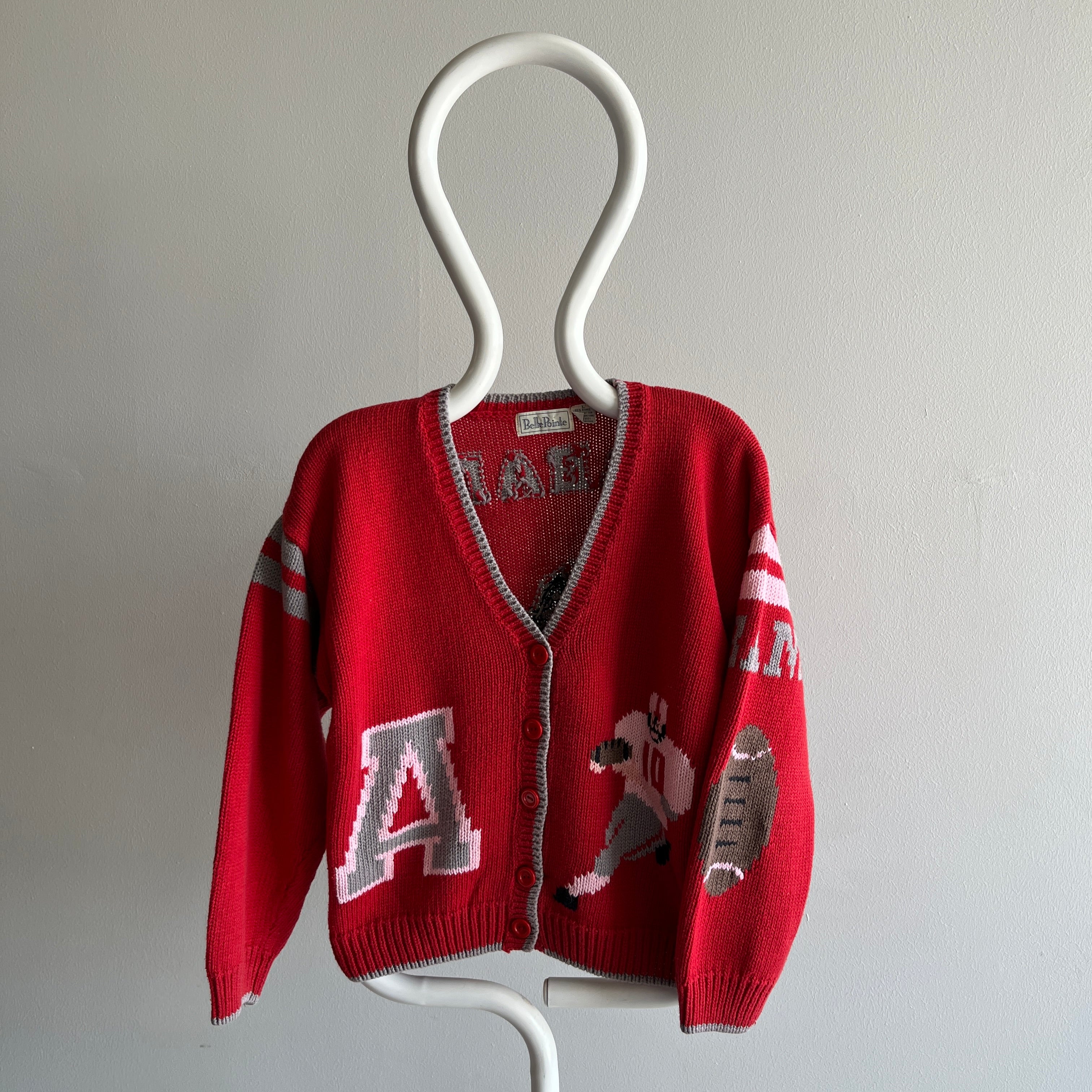 1980s Alabama Crimson Tide Incredible Cardigan