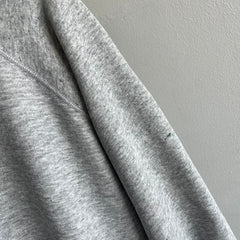 1990s Relaxed Paint Stained Cozy Gray Sweatshirt