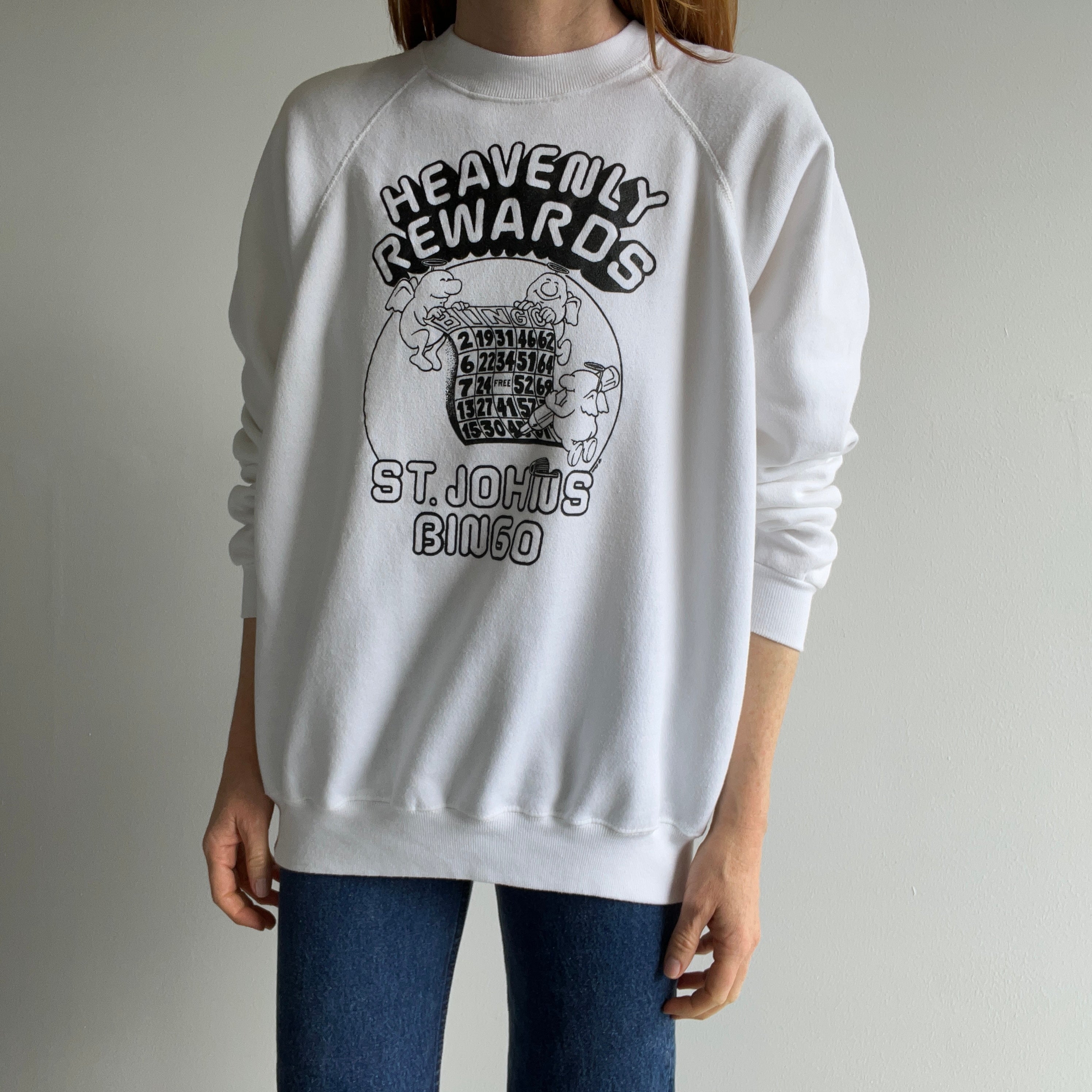 1985 Heavenly Rewards St. John's Bingo Sweatshirt