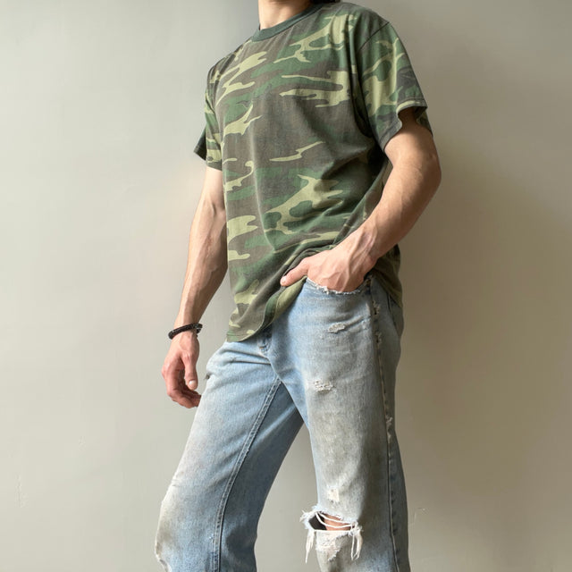 1990s Slouchy Camo T-Shirt