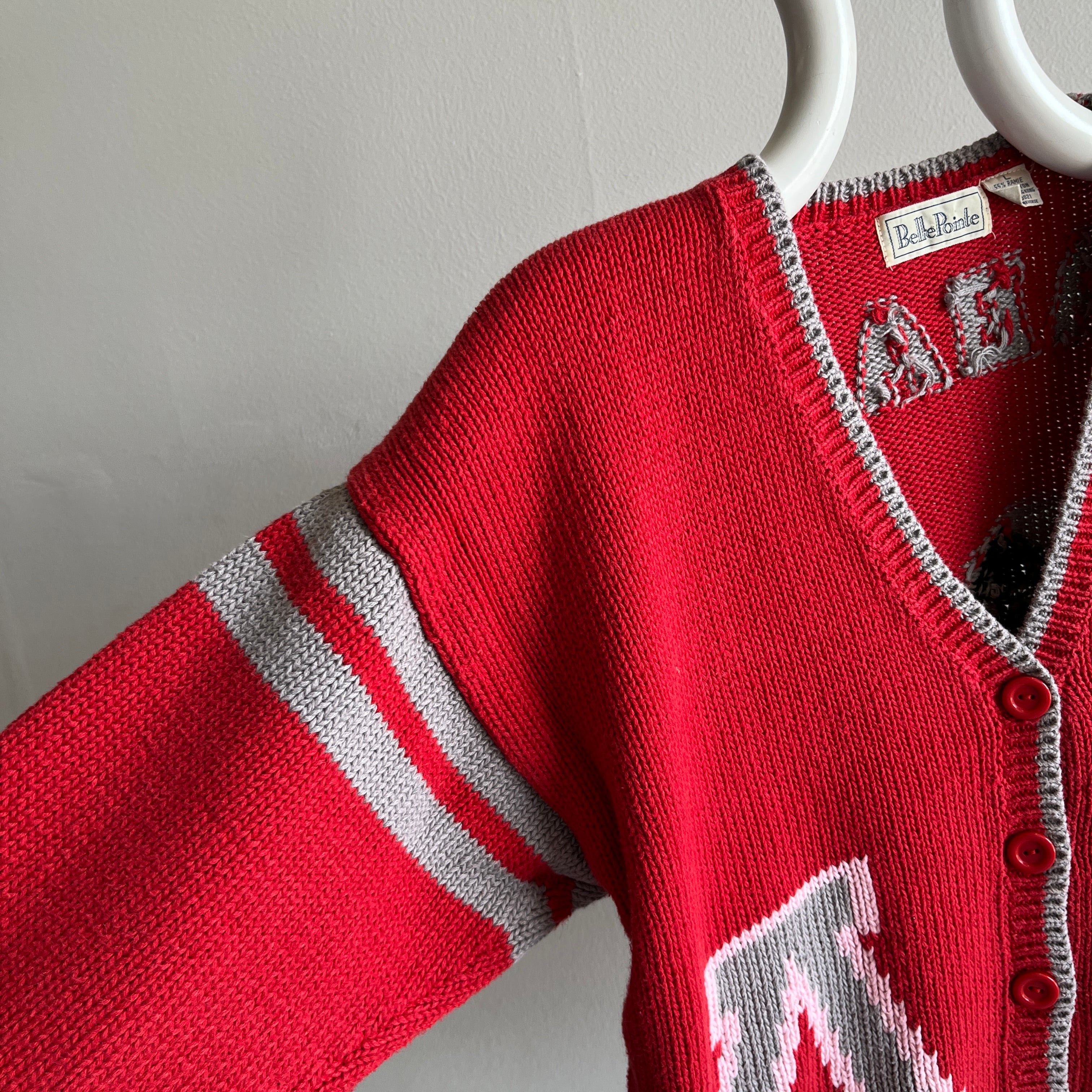 1980s Alabama Crimson Tide Incredible Cardigan