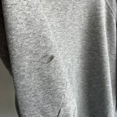 1990s Relaxed Paint Stained Cozy Gray Sweatshirt