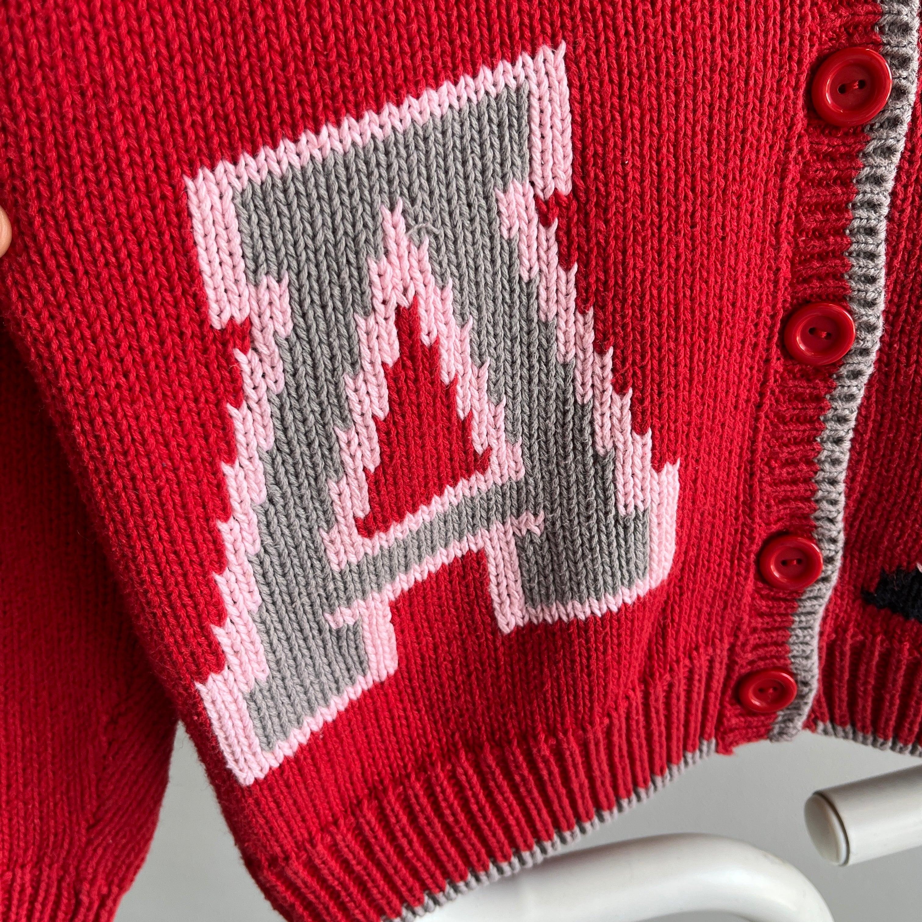 1980s Alabama Crimson Tide Incredible Cardigan