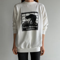 1980s Gallery Bookshop, Mendocino Kitty Sweatshirt - So Cozy