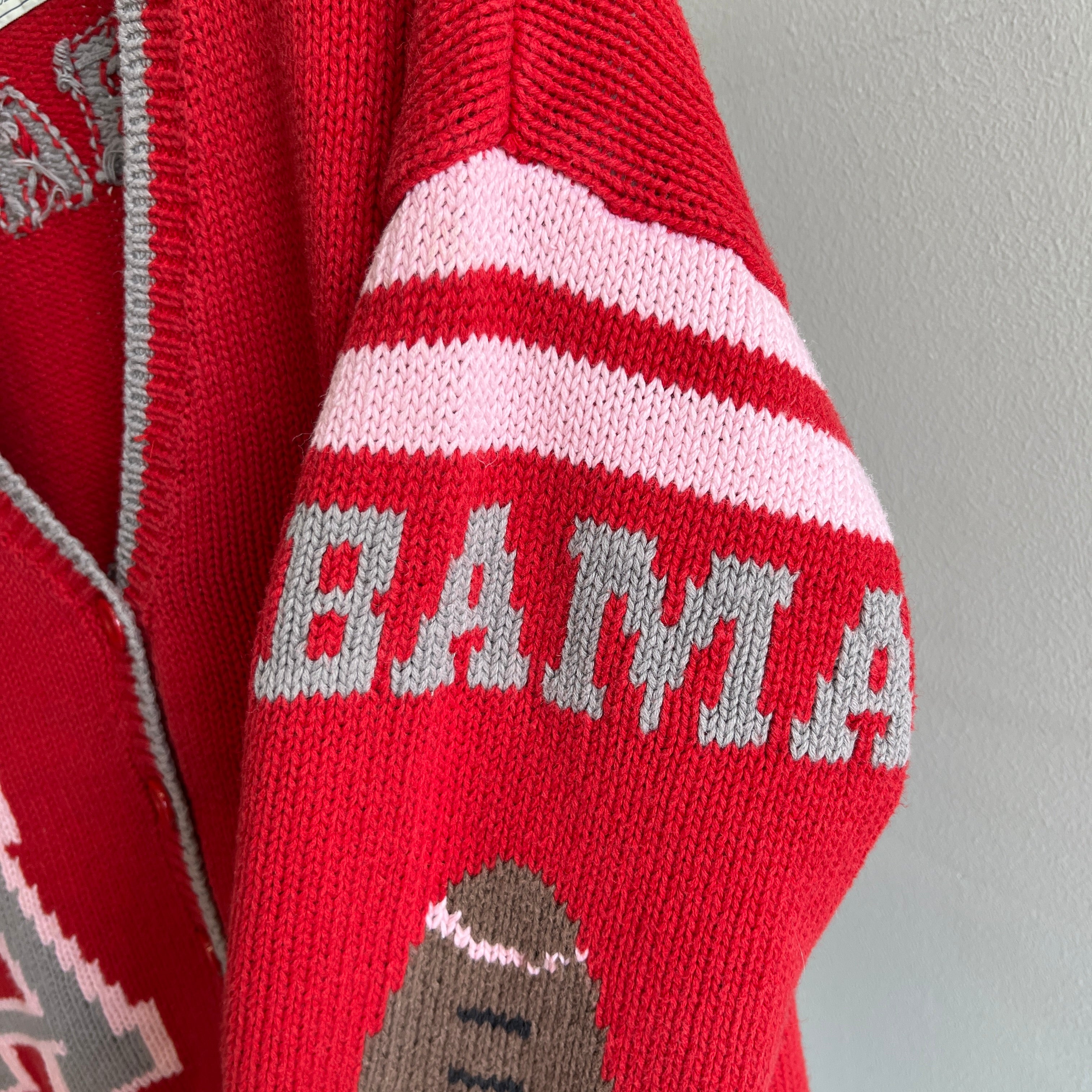 1980s Alabama Crimson Tide Incredible Cardigan