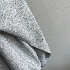 1990s Relaxed Paint Stained Cozy Gray Sweatshirt