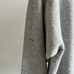 1990s Relaxed Paint Stained Cozy Gray Sweatshirt