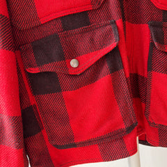 1970s Wool Buffalo Plaid Hunting Jacket - Lighter weight - Trashed