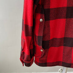 1970s Wool Buffalo Plaid Hunting Jacket - Lighter weight - Trashed