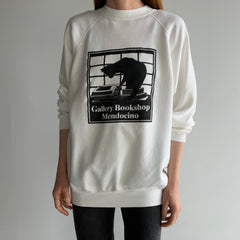 1980s Gallery Bookshop, Mendocino Kitty Sweatshirt - So Cozy