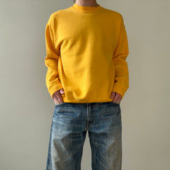 1980s Blank Yellow Sweatshirt