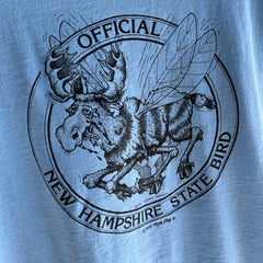 1988 New Hampshire State Bird (It's a Moose with Wings) T-Shirt