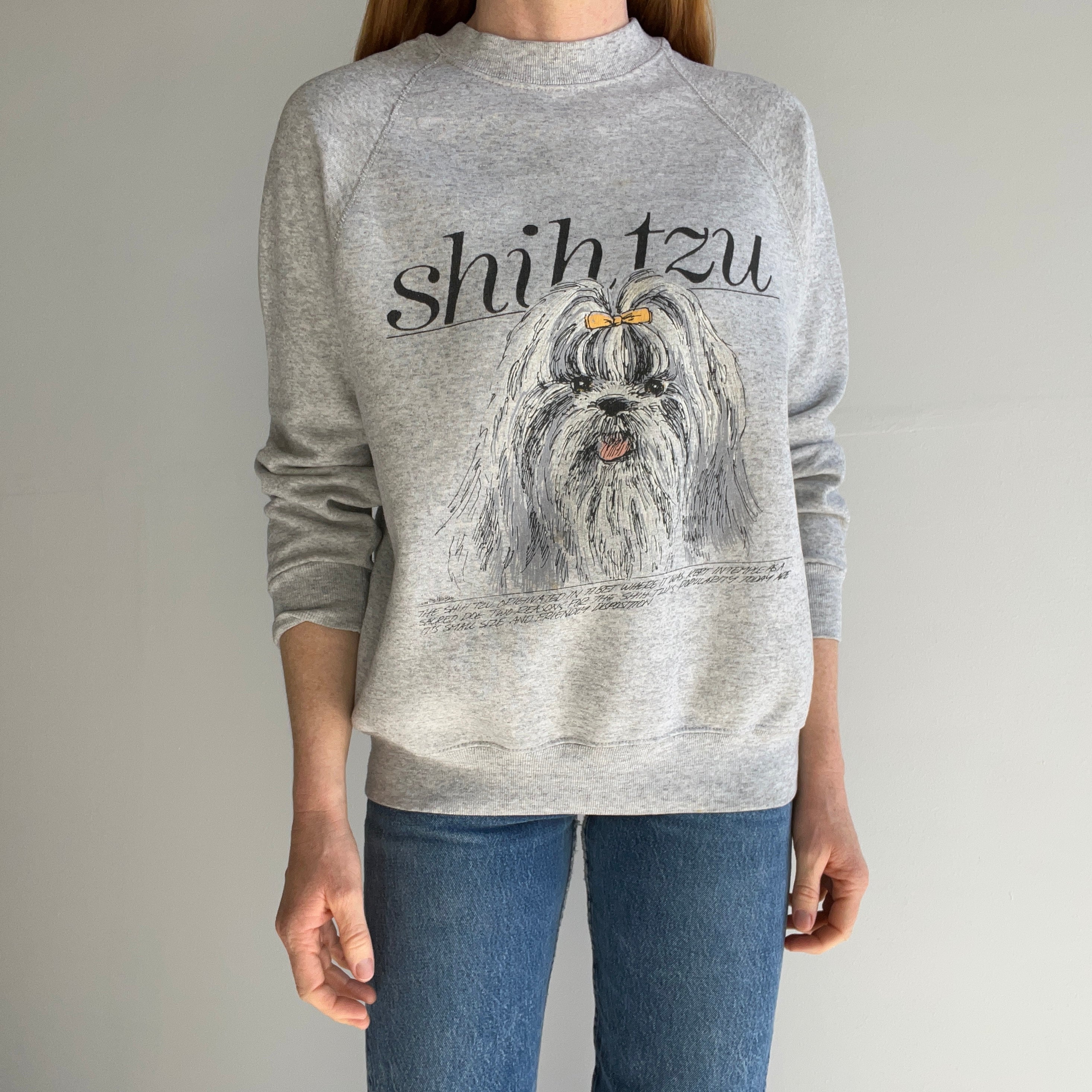 1980s The Best Good Girl Shih Tzu Sweatshirt