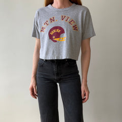 1980s USA Champion Cropped Mountain View Bruins Football T-Shirt