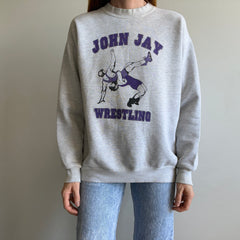 1990s John Jay Wrestling Front and Back Sweatshirt