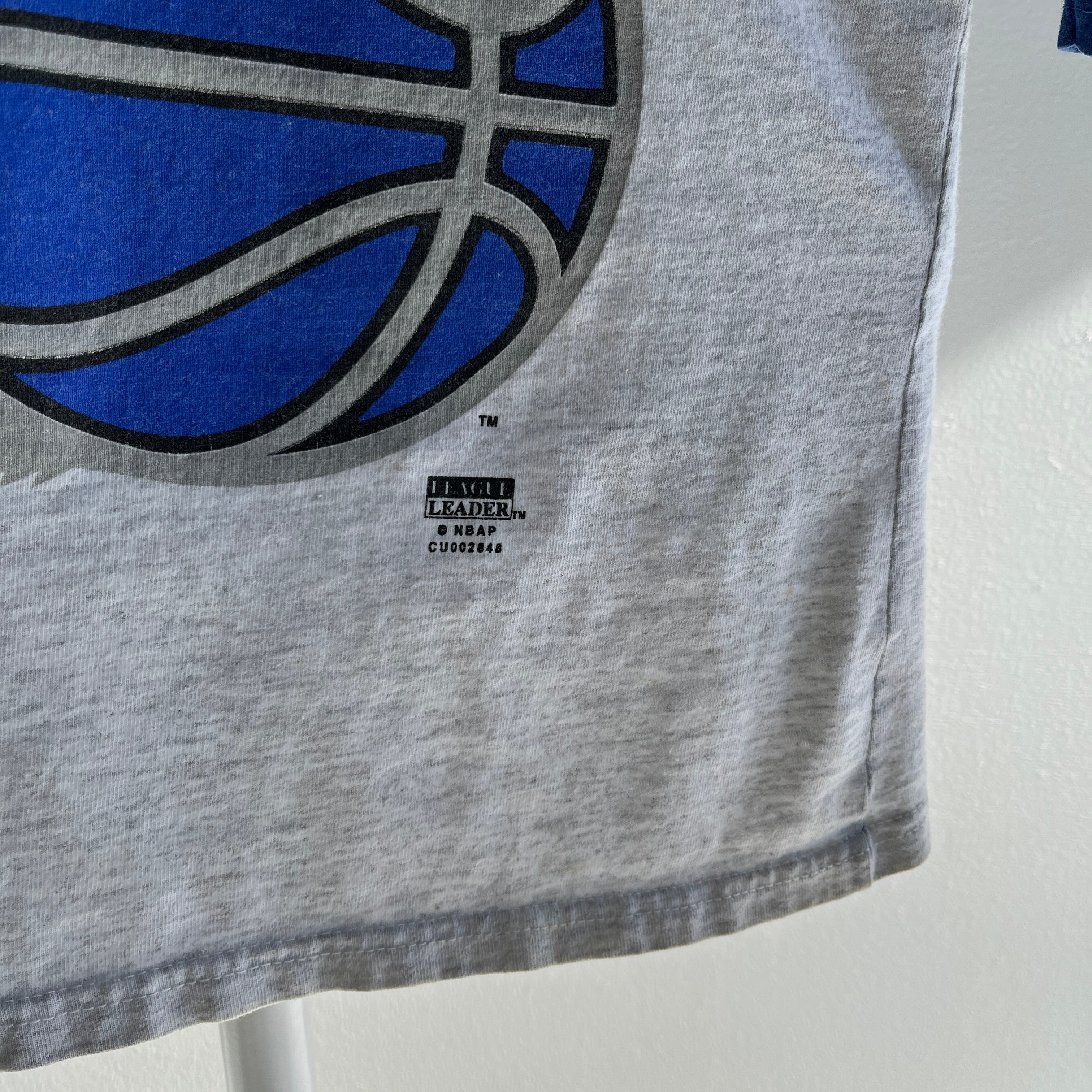 1980/90s Orlando's Magic Basketball Football Style 1/2 Sleeve T-Shirt